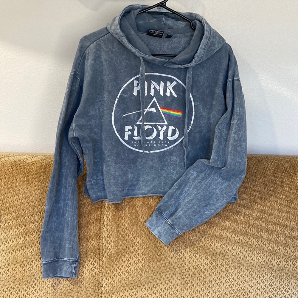 🌼 Pink Floyd Crop Hoodie Dark Side of The Moon